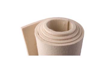 W80 - white, soft density (0.20 g/cm3) - Felt materials and products