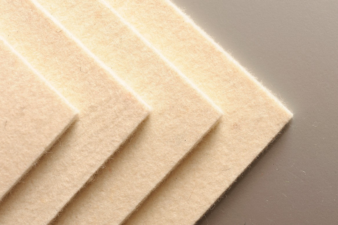 Felt sheet 100% wool, 20 mm, 0.36 g/cm3 - Felt materials and products