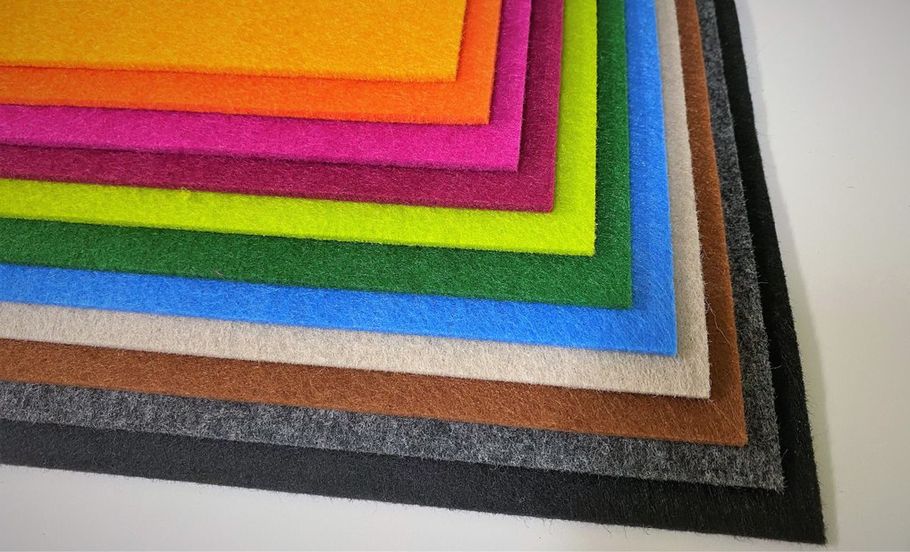 Package of colored felts no. 4 - 3 mm, 11 colors