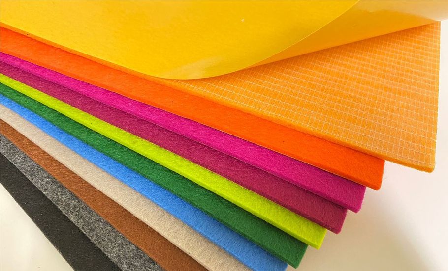 Package of self-adhesive colored felts no. 5 - 3 mm, 11 colors